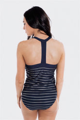 Black-Stripe-High-Neck-Sport-Bathing-Suit